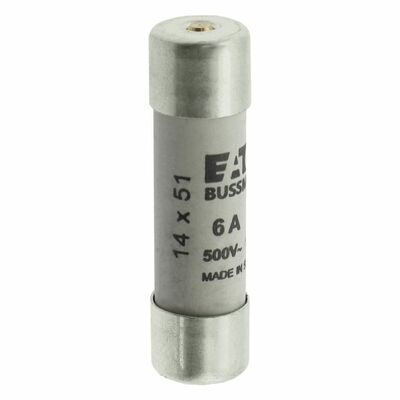 Eaton Sicherungseinsatz Nieders. 6A AC 500V 120kA CYL GG 14,#C14G6S