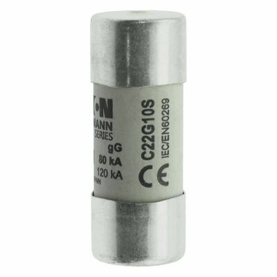 Eaton Sicherungseinsatz Nieders. 10A AC 690V 80kA CYL GG 22,#C22G10S