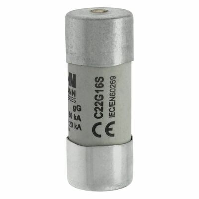 Eaton Sicherungseinsatz Nieders. 16A AC 690V 80kA CYL GG 22,#C22G16S