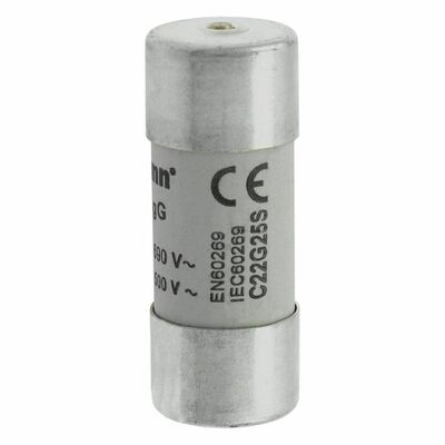 Eaton Sicherungseinsatz Nieders. 25A AC 690V 80kA CYL GG 22,#C22G25S