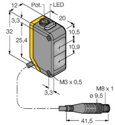 Turck Opto Sensor Lichtschranke Q20NLVQ