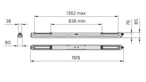 Philips Lighting LED-Feuchtraumleuchte 4000K, DALI WT120C G2 #75435599