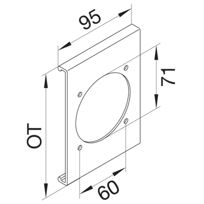 Tehalit Blende CEE-Steckdose zu FB OT230 mm R86867035 Tehalit Blende CEE-Steckdose zu FB OT230 mm R86867035