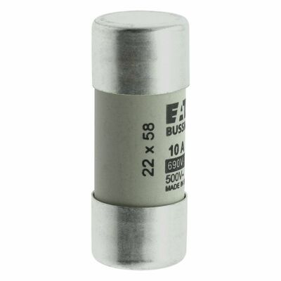 Eaton Sicherungseinsatz Nieders. 10A AC 690V 80kA CYLINDRICA#C22G10
