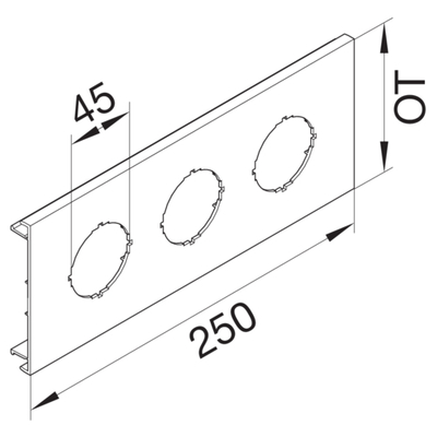 Tehalit Blende 3-fach f. BRS OT 120 R9343VERZ