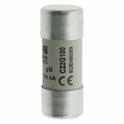 Eaton Sicherungseinsatz Nieders. 100A AC 500V 120kA CYLINDRICA#C22G100