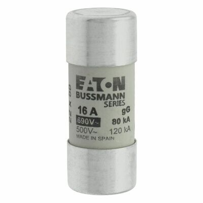 Eaton Sicherungseinsatz Nieders. 16A AC 690V 80kA CYLINDRICA#C22G16