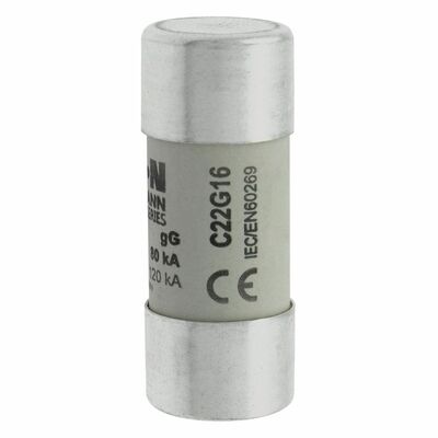 Eaton Sicherungseinsatz Nieders. 16A AC 690V 80kA CYLINDRICA#C22G16