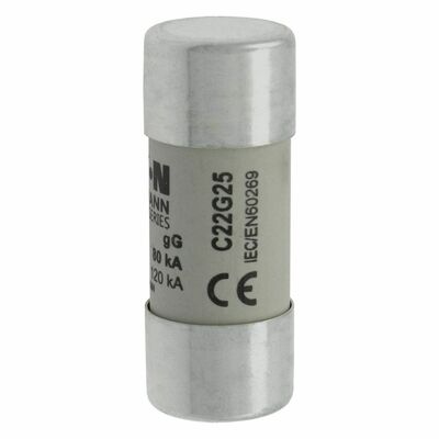 Eaton Sicherungseinsatz Nieders. 25A AC 690V 80kA CYLINDRICA#C22G25