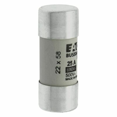 Eaton Sicherungseinsatz Nieders. 25A AC 690V 80kA CYLINDRICA#C22G25