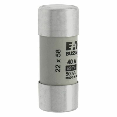 Eaton Sicherungseinsatz Nieders. 40A AC 690V 80kA CYLINDRICA#C22G40