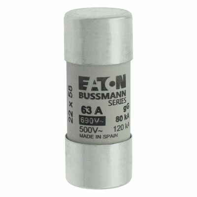 Eaton Sicherungseinsatz Nieders. 63A AC 690V 80kA CYLINDRICA#C22G63