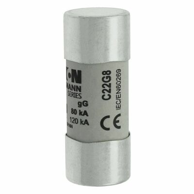 Eaton Sicherungseinsatz Nieders. 8A AC 690V 80kA CYLINDRICA#C22G8