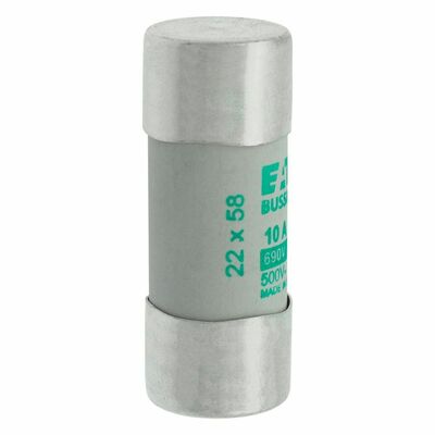 Eaton Sicherungseinsatz Nieders. 10A AC 690V 80kA CYLINDRICA#C22M10