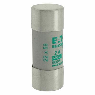 Eaton Sicherungseinsatz Nieders. 2A AC 690V 80kA CYLINDRICA#C22M2