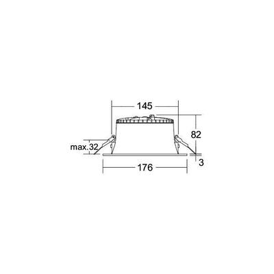 Brumberg Leuchten LED-Einbaudownlight 230V 2700/3300/4000K 12730173