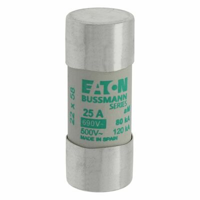 Eaton Sicherungseinsatz Nieders. 25A AC 690V 80kA CYLINDRICA#C22M25