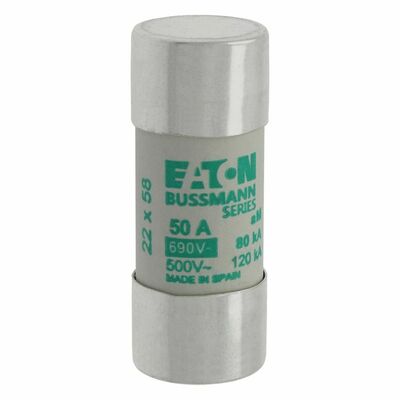 Eaton Sicherungseinsatz Nieders. 50A AC 690V 80kA CYLINDRICA#C22M50