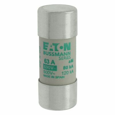 Eaton Sicherungseinsatz Nieders. 63A AC 690V 80kA CYLINDRICA#C22M63