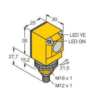 Turck Opto Sensor Lichttaster Q25SN6FF50Q