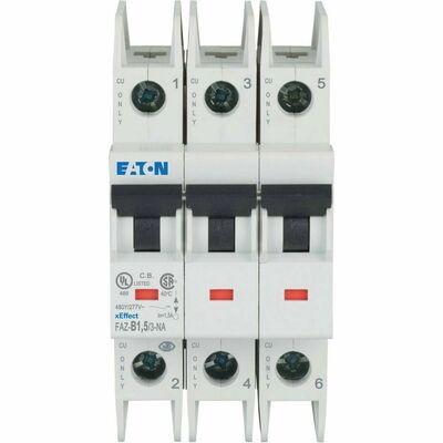 Eaton Leitungsschutzschalter 3p. 1,5A Charakt.: B FAZ-B1,5/3-NA