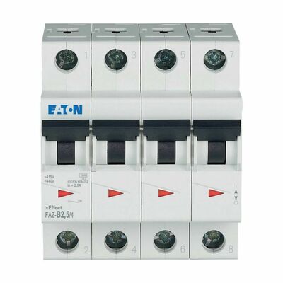 Eaton Leitungsschutzschalter 2,5A Charakt.: B FAZ-B2,5/4