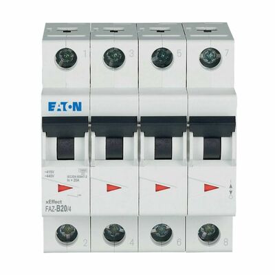 Eaton Leitungsschutzschalter 20A Charakt.: B FAZ-B20/4