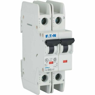 Eaton Leitungsschutzschalter 2p. 40A Charakt.: B FAZ-B40/2-RT