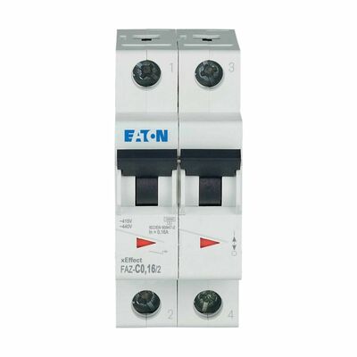 Eaton Leitungsschutzschalter 2p. 0,16A Charakt.: C FAZ-C0,16/2