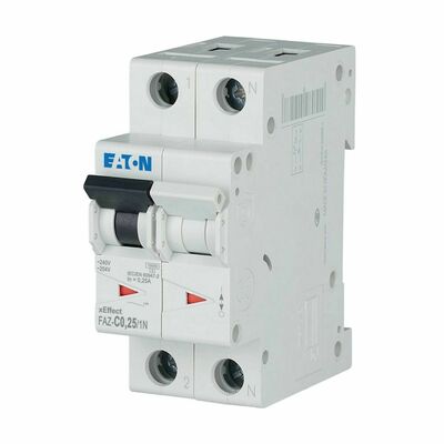 Eaton Leitungsschutzschalter 1p. 0,25A Charakt.: C FAZ-C0,25/1N
