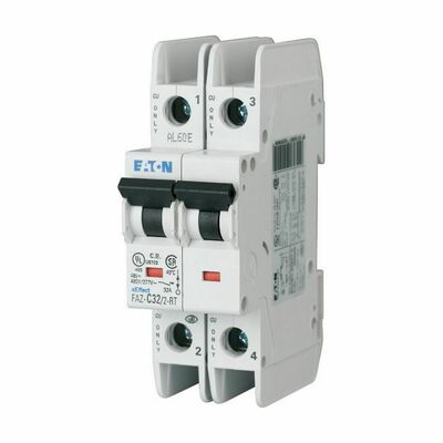 Eaton Leitungsschutzschalter 2p. 0,5A Charakt.: C FAZ-C0,5/2-RT