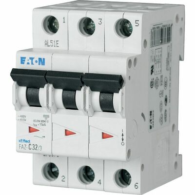 Eaton Leitungsschutzschalter 3p. 0,75A Charakt.: C FAZ-C0,75/3