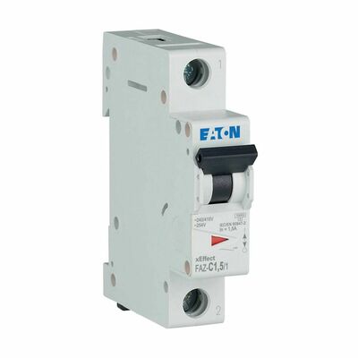 Eaton Leitungsschutzschalter 1p. 1,5A Charakt.: C FAZ-C1,5/1