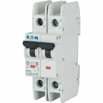Eaton Leitungsschutzschalter 2p. 5A Charakt.: C, DC FAZ-C5/2-NA-DC