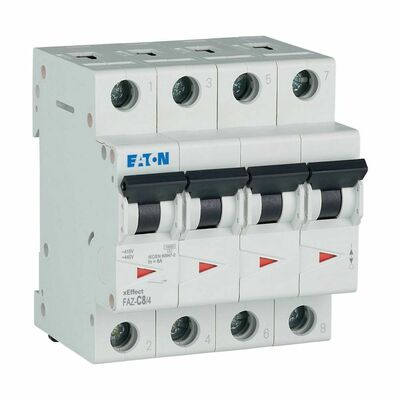 Eaton Leitungsschutzschalter 8A Charakt.: C FAZ-C8/4