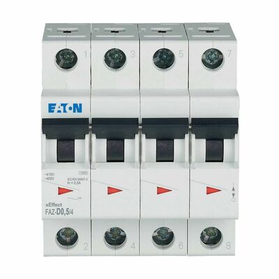 Eaton Leitungsschutzschalter 0,5A Charakt.: D FAZ-D0,5/4
