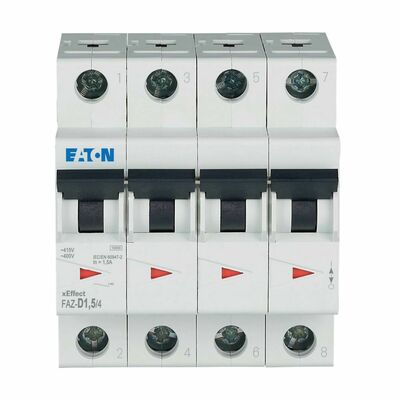 Eaton Leitungsschutzschalter 1,5A Charakt.: D FAZ-D1,5/4