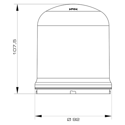 Grothe Modul Warnleuchte LED rot MWL 8942