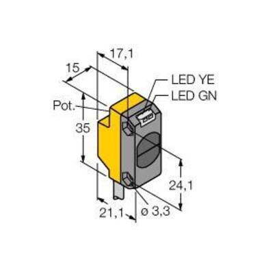 Turck Opto-Sensor Einweglichtschranke QS186EB W/30
