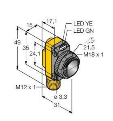 Turck Opto Sensor Laser Sender QS186LE210Q8