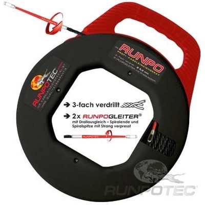 Runpotec RP5 Kabeleinziehband - 30m für Rohrdm 16-40 mm 10014
