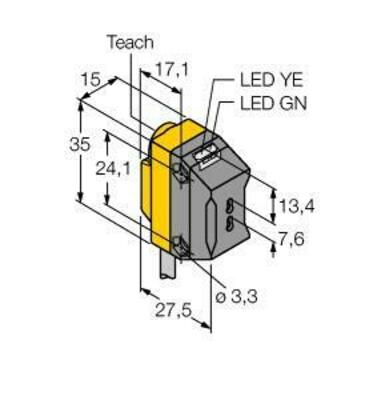 Turck Opto Sensor Lichtleiter QS18EN6FPQ8