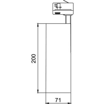 Brumberg Leuchten LED-Schienenstrahler 3000K, DALI 88393173DA