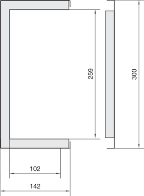 Tehalit Brandschutzkanal 100x260mm L=1m vkws FWK3E9926009016