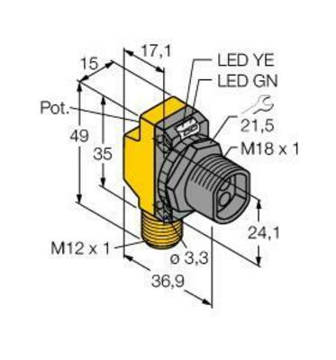 Turck Opto Sensor Lichtleiter QS18EP6FQ8