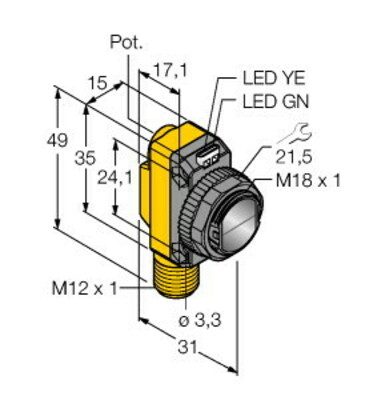 Turck Opto Sensor Lichtschranke QS18RB6LPQ8
