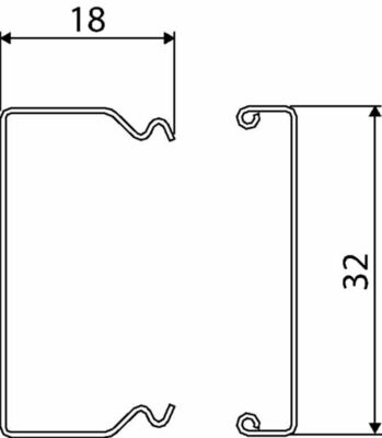 Tehalit Leitungsführungskanal Stahl 20x30 vz. LFS200300VERZ