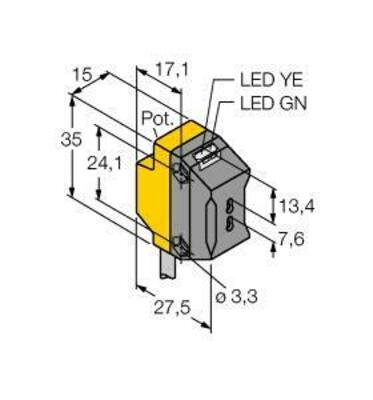 Turck Opto Sensor Lichtleiter QS18VN6FP W/30