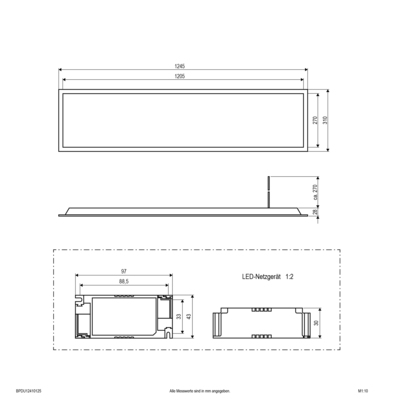 EVN Lichttechnik LED-Einbaupanel BPDU12410125