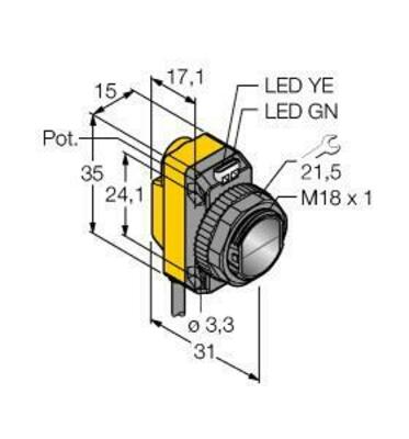 Turck Opto-Sensor Lichttaster QS18VN6LD